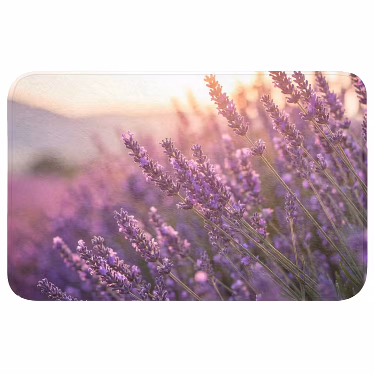 Lavendel - Paars - Zonlicht Badmat middel -3d