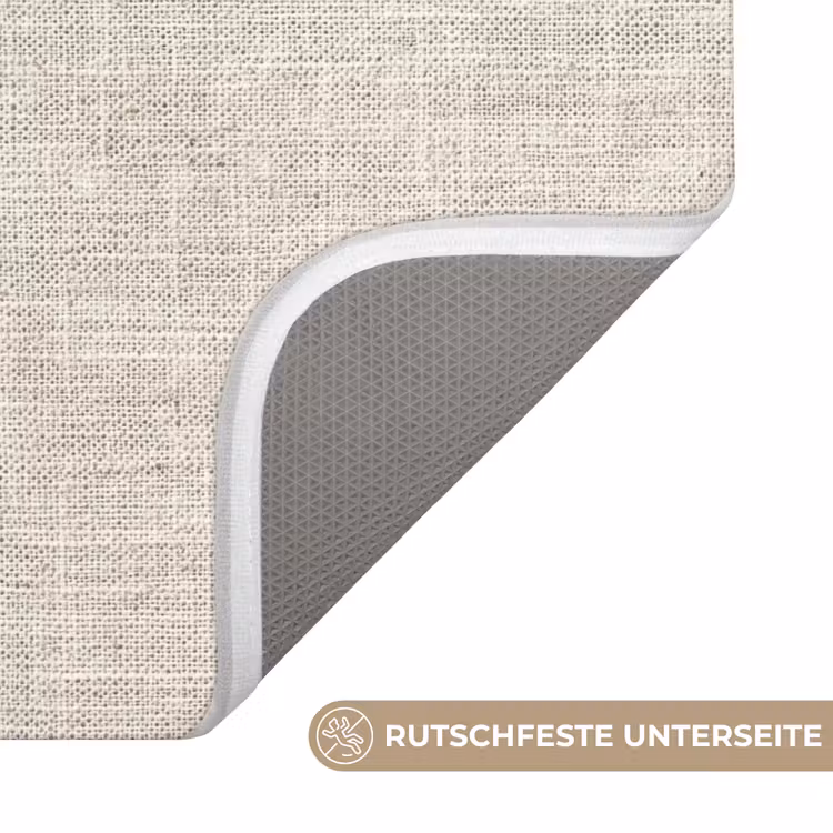 Linnen - Textuur - Beige Badmat middel 997 -USP_AntislipDE