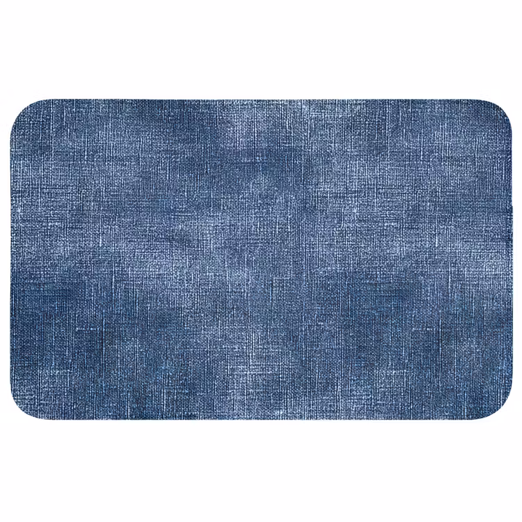 Linnen - Textuur - Patroon - Denim - Rustiek Badmat middel 997 -3d