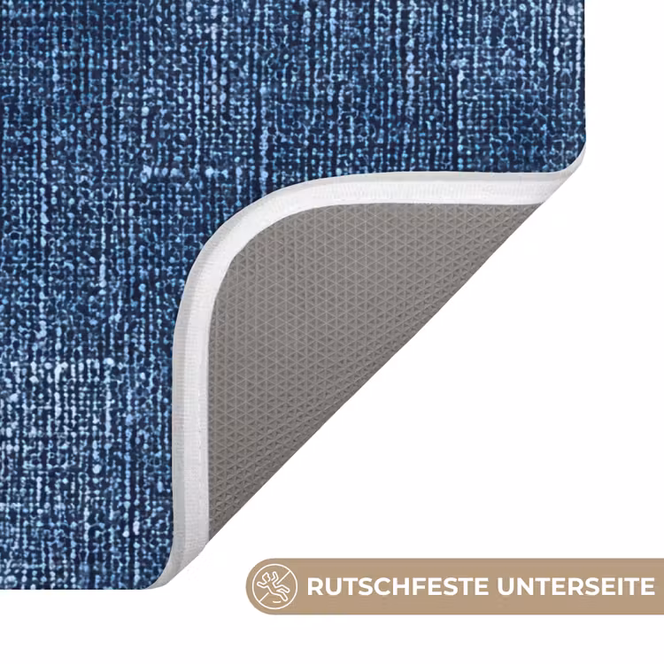 Linnen - Textuur - Patroon - Denim - Rustiek Badmat middel 997 -USP_AntislipDE