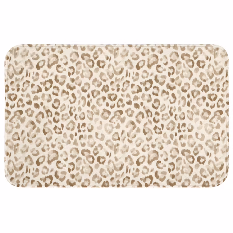Luipaard - Klassiek - Beige Badmat middel 997 -3d