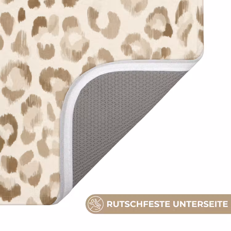 Luipaard - Klassiek - Beige Badmat middel 997 -USP_AntislipDE