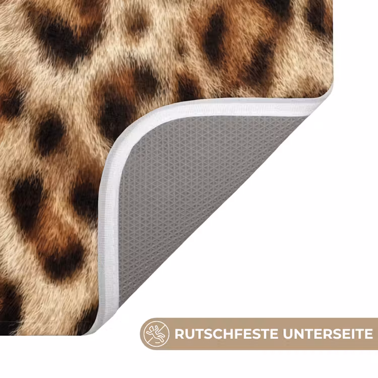 Luipaard - Vacht - Bruin Badmat middel 997 -USP_AntislipDE