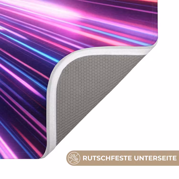 Lichtsnelheid - Ruimte - Roze - Paars Badmat middel -USP_AntislipDE