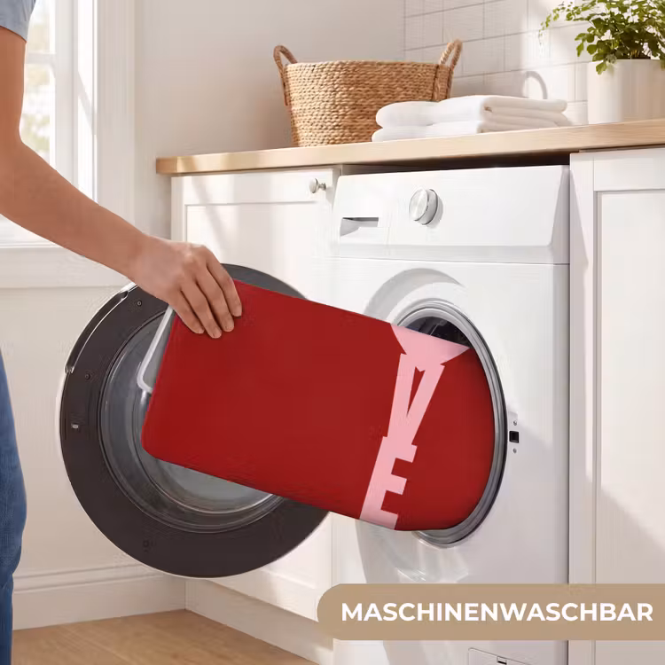 Love - Hart - Rood Badmat middel -USP_WasbaarDE