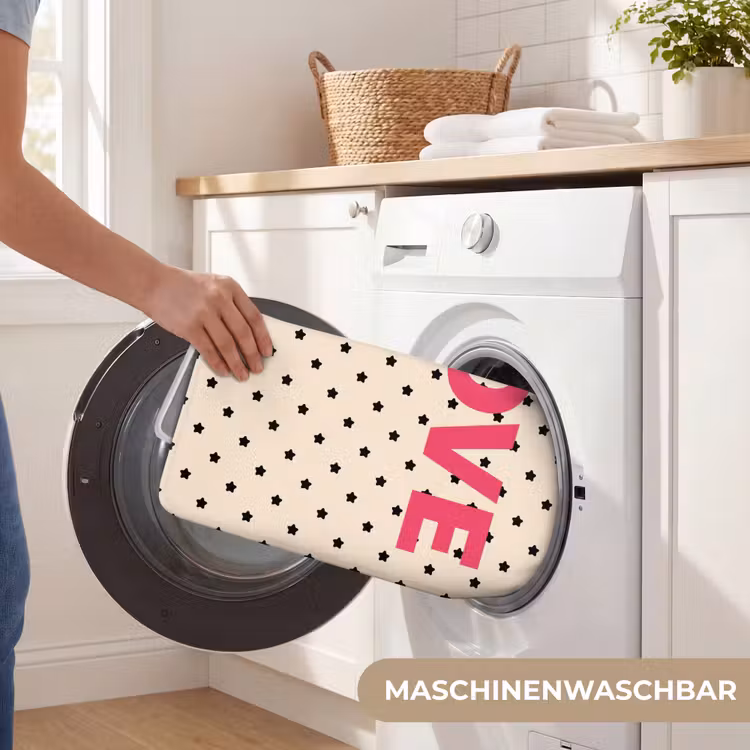 Love - Stippen - Roze Badmat middel -USP_WasbaarDE