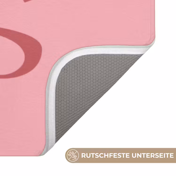 Love - Roze - Spiegeling Badmat middel -USP_AntislipDE
