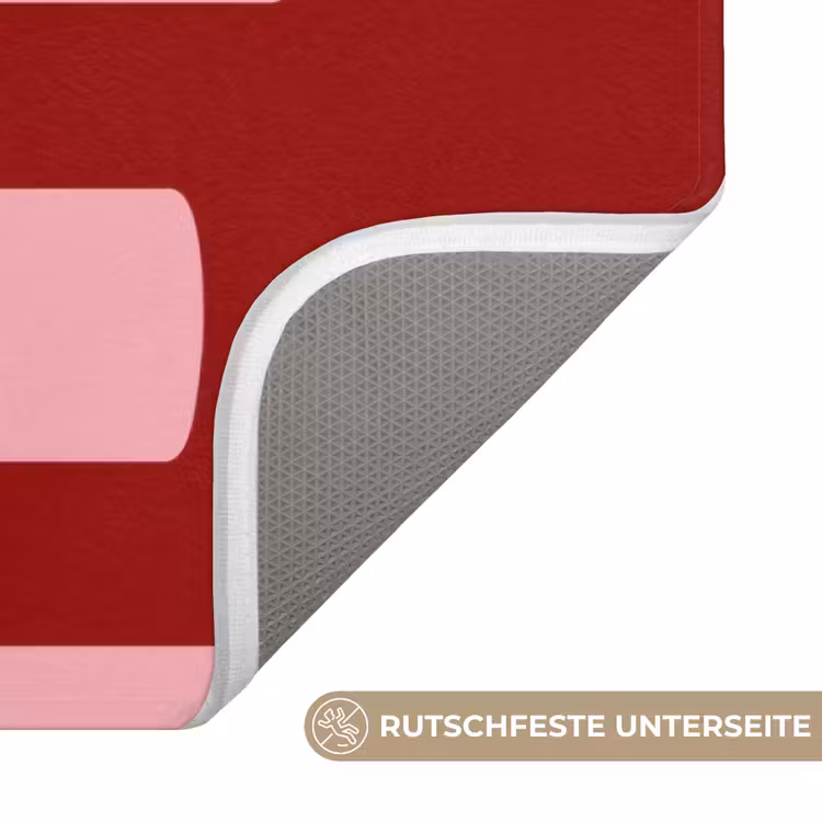 Love - Rood - Blokletters Badmat middel -USP_AntislipDE