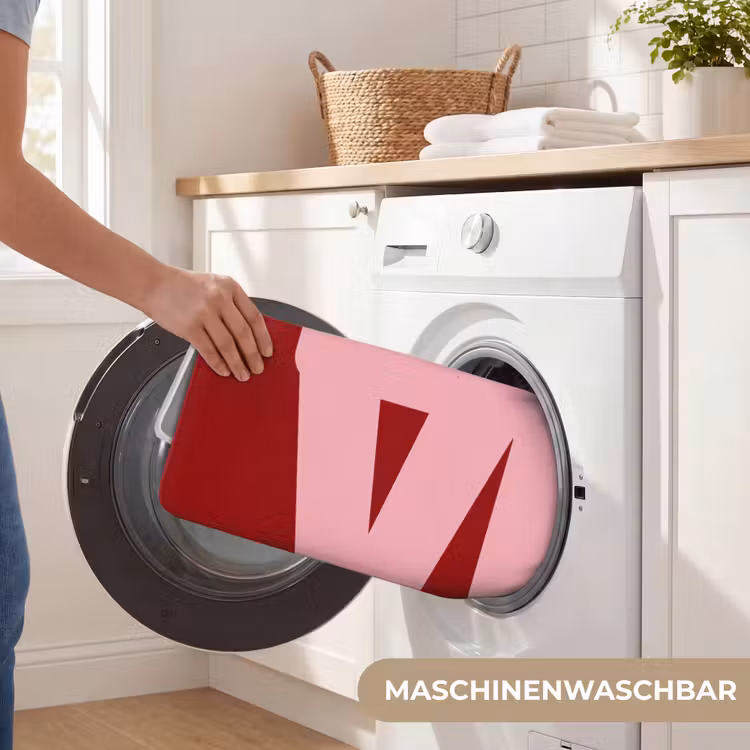 Love - Rood - Blokletters Badmat middel -USP_WasbaarDE