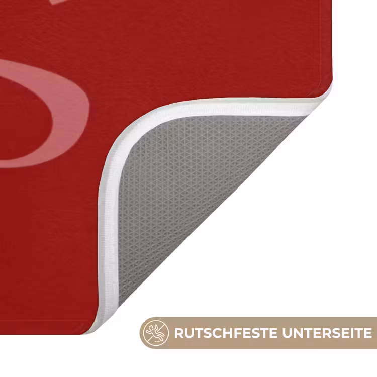 Love - Spiegeling - Rood Badmat middel -USP_AntislipDE
