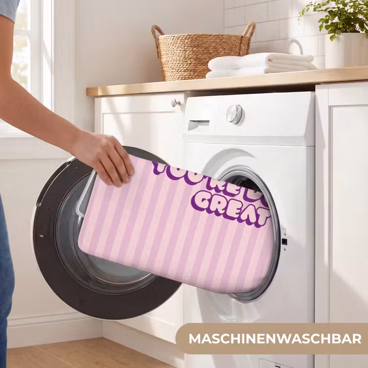 Paars - Strepen - You're doing great - Schaduw Badmat middel -USP_WasbaarDE