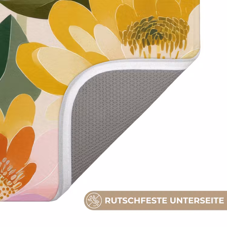 Lelies - Aquarel - Pastel Badmat middel 997 -USP_AntislipDE