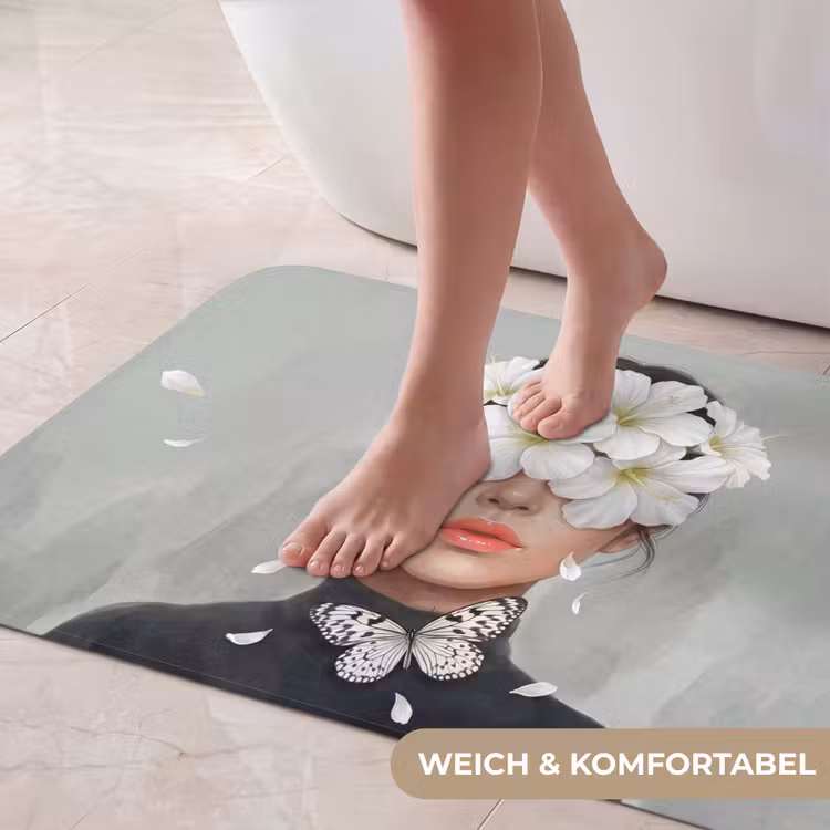 Lelies - Portret - Wit Badmat middel -USP_ZachtDE