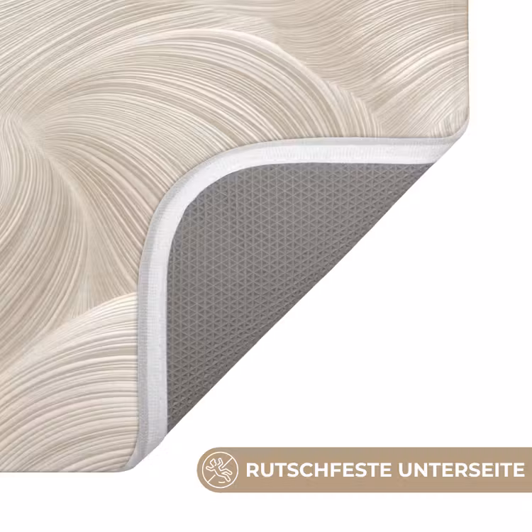 Lijnen - Waaier - Beige Badmat middel 997 -USP_AntislipDE