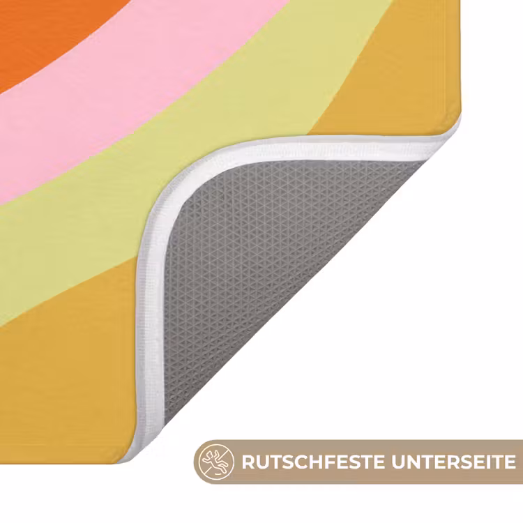Lijnen - Pasteltinten - Golvend Badmat middel -USP_AntislipDE
