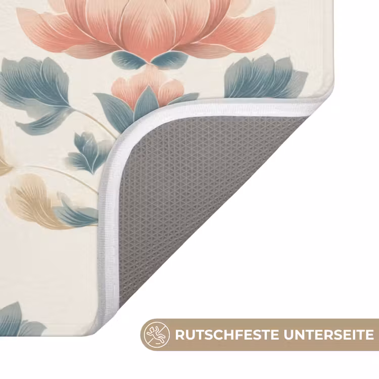 Lotus - Bloemen - Roze Badmat middel 997 -USP_AntislipDE