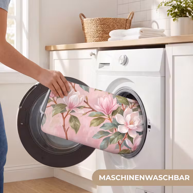 Magnolia's - Patroon - Roze Badmat middel -USP_WasbaarDE
