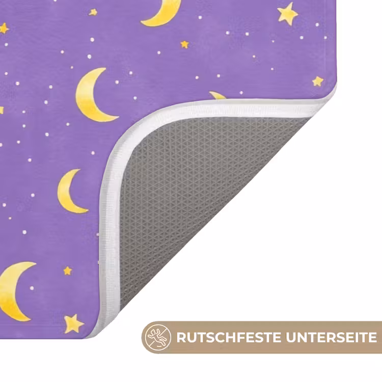 Manen - Sterren - Paars Badmat middel 997 -USP_AntislipDE