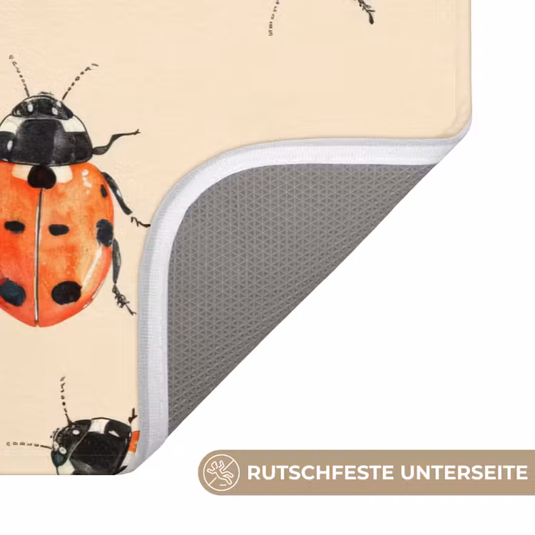 Lieveheersbeestjes - Patroon - Rood Badmat middel 997 -USP_AntislipDE
