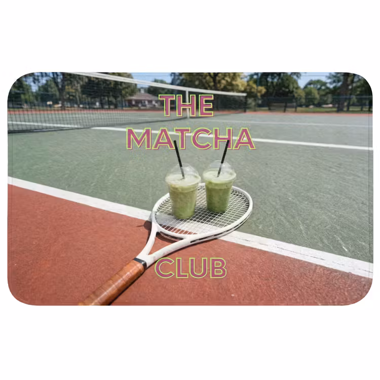 Matcha Club - Tennis - Matcha Badmat middel -3d