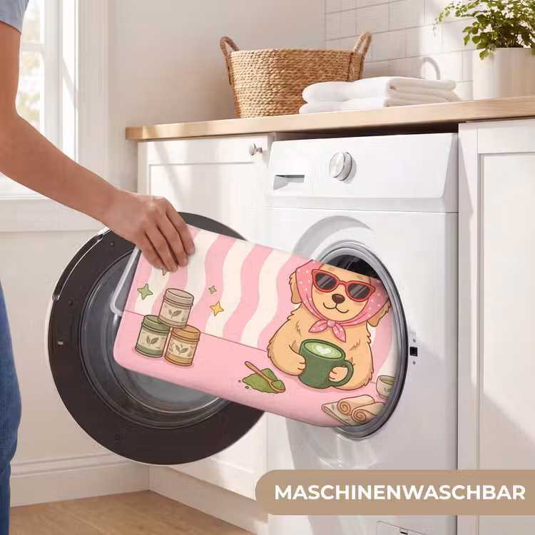 Matcha - Hond - Roze - Groen Badmat middel -USP_WasbaarDE