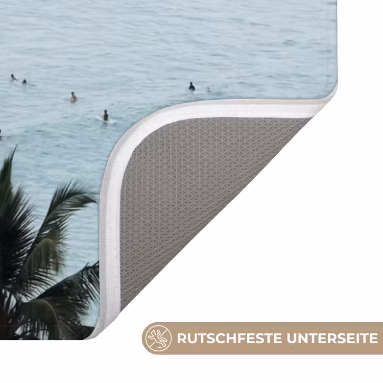 Oceaan - Palmbomen - Surfers Badmat middel -USP_AntislipDE