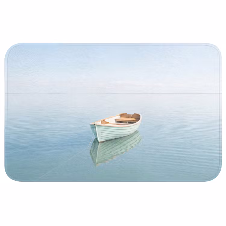Minimalistisch - Boot - Zee Badmat middel -3d