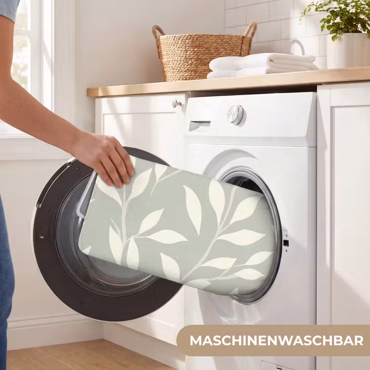 Minimalistisch - Patroon - Groen Badmat middel 997 -USP_WasbaarDE