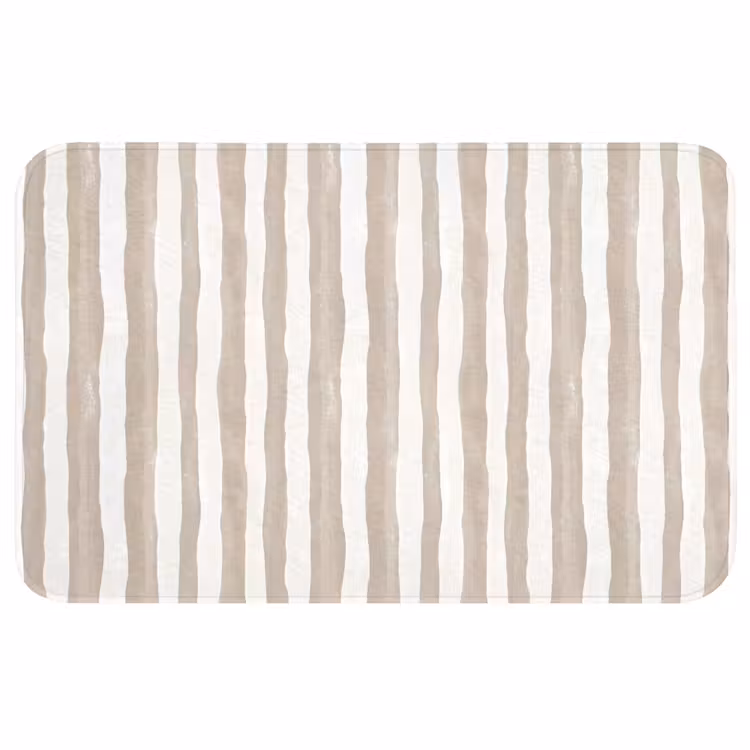 Minimalistisch - Strepen - Beige Badmat middel 997 -3d