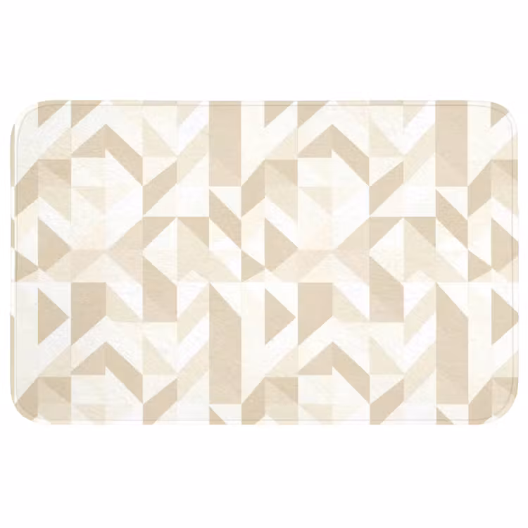 Modern - Abstract - Beige Badmat middel 997 -3d