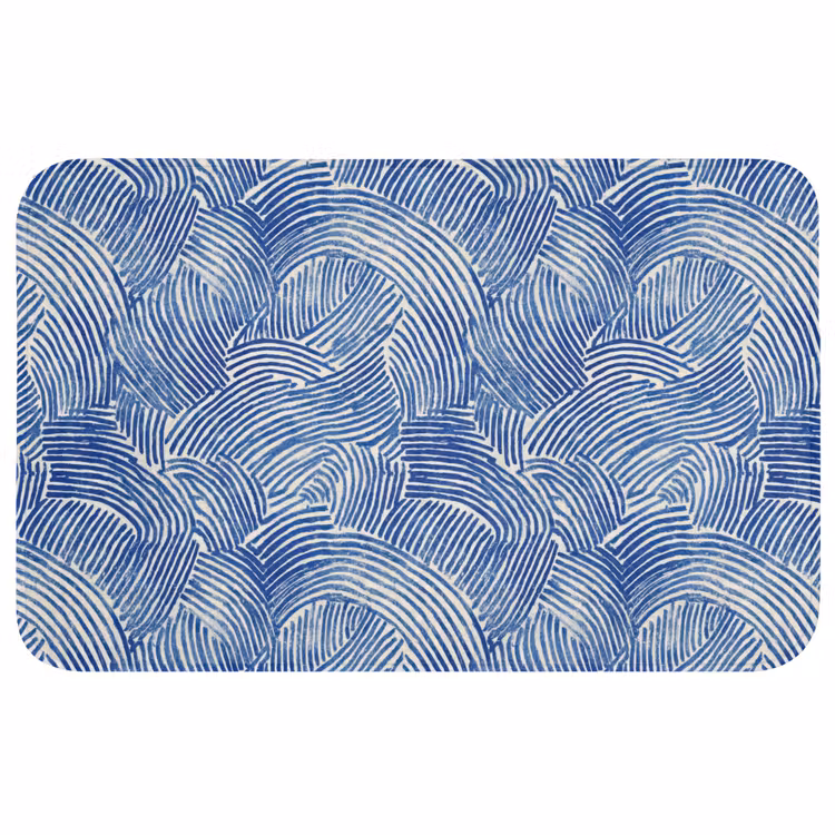 Modern - Abstract - Blauw Badmat middel 997 -3d