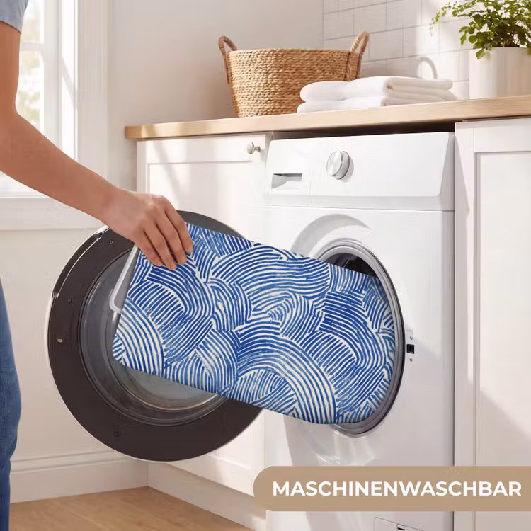 Modern - Abstract - Blauw Badmat middel 997 -USP_WasbaarDE