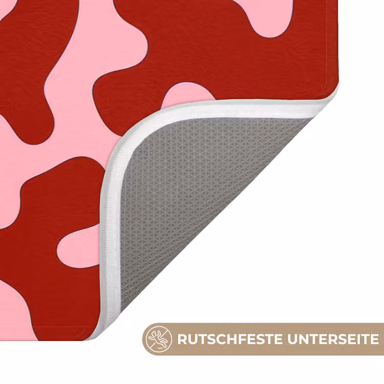 Modern - Abstract - Rood Badmat middel 997 -USP_AntislipDE