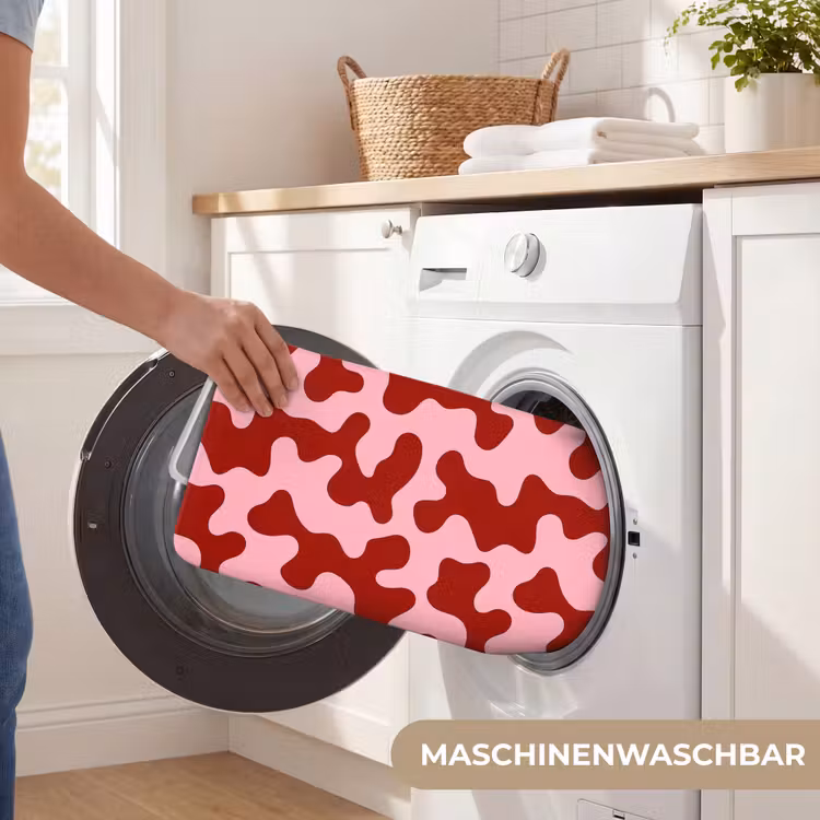 Modern - Abstract - Rood Badmat middel 997 -USP_WasbaarDE