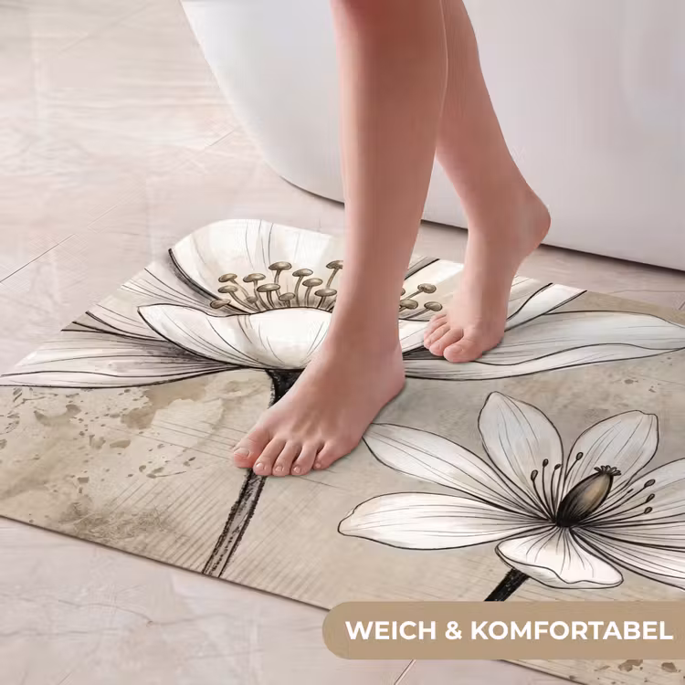 Modern - Design - Wit Badmat middel -USP_ZachtDE