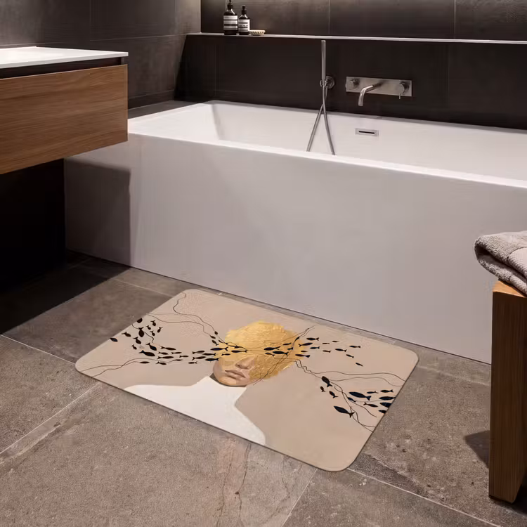 Modern - Vrouw - Goud Badmat middel -sfeer3