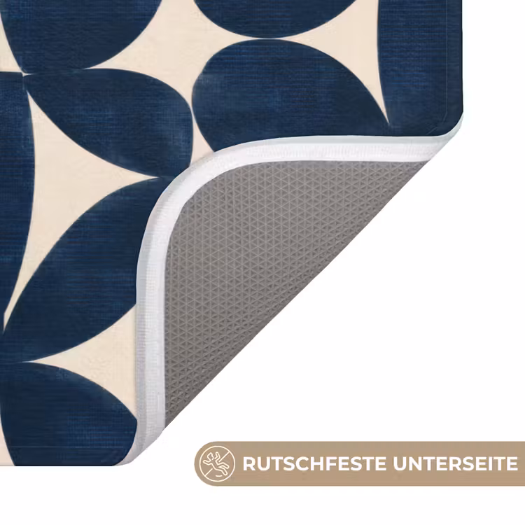 Modern - Geometrisch - Blauw Badmat middel 997 -USP_AntislipDE