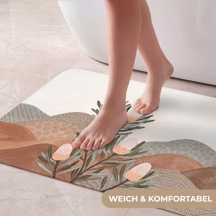 Modern - Heuvels - Terracotta Badmat middel -USP_ZachtDE