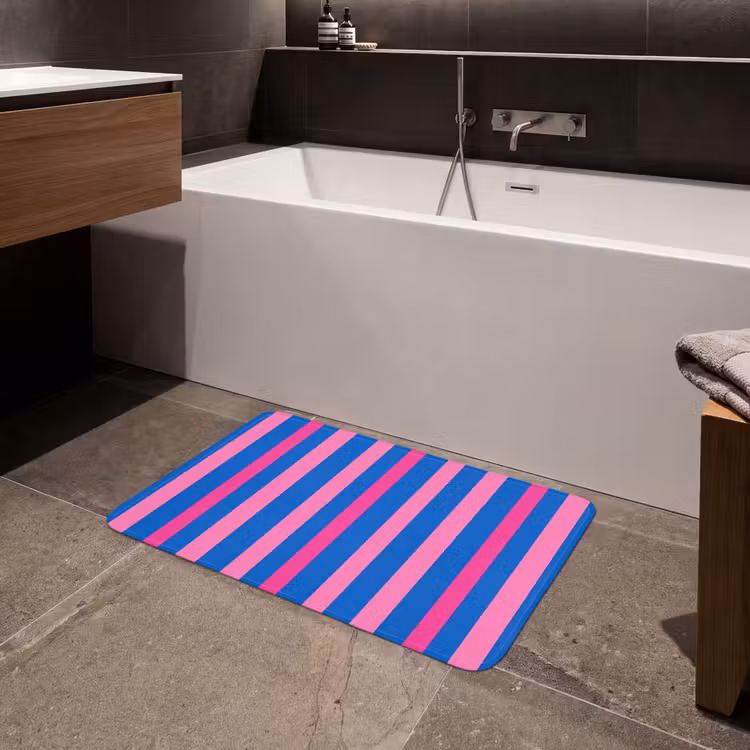 Modern - Optisch - Roze Badmat middel 997 -sfeer3