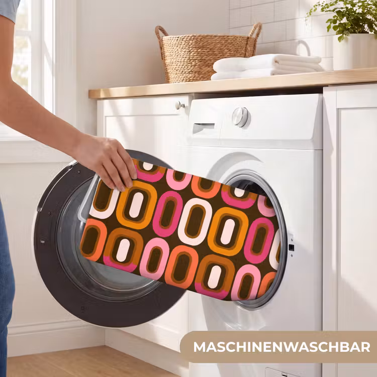 Modern - Retro - Kleurrijk Badmat middel 997 -USP_WasbaarDE