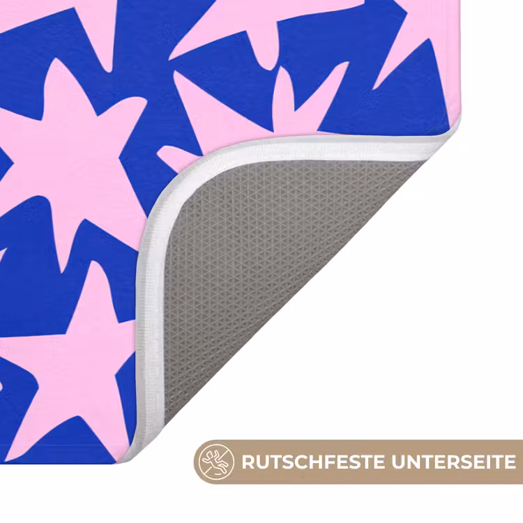 Modern - Sterren - Blauw Badmat middel 997 -USP_AntislipDE