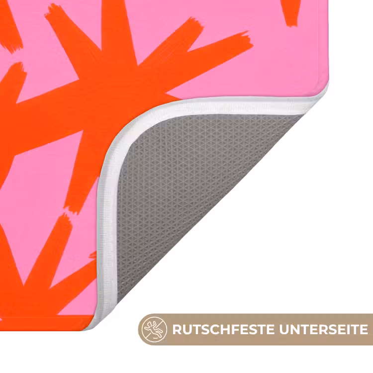 Modern - Sterren - Roze Badmat middel 997 -USP_AntislipDE