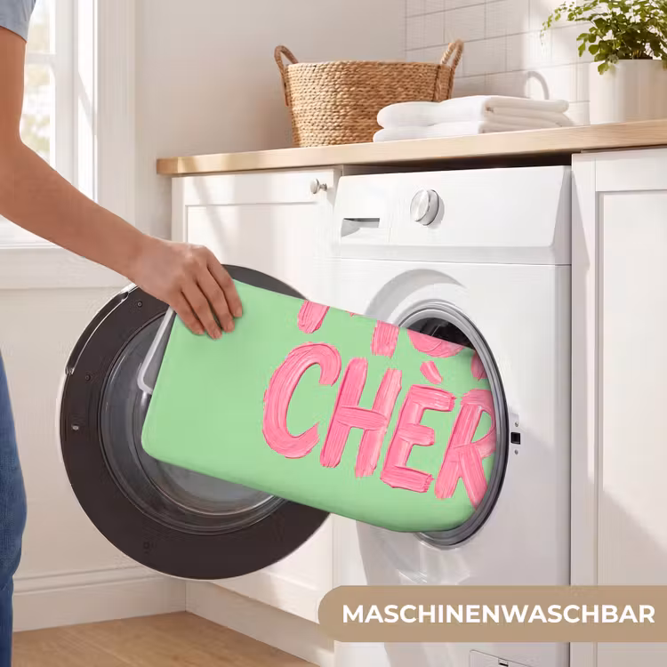Mon cheri - Groen - Roze Badmat middel -USP_WasbaarDE