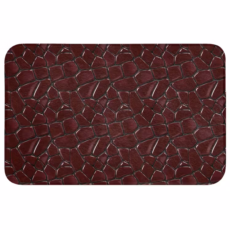 Mozaïek - Tegel - Bordeauxrood Badmat middel 997 -3d