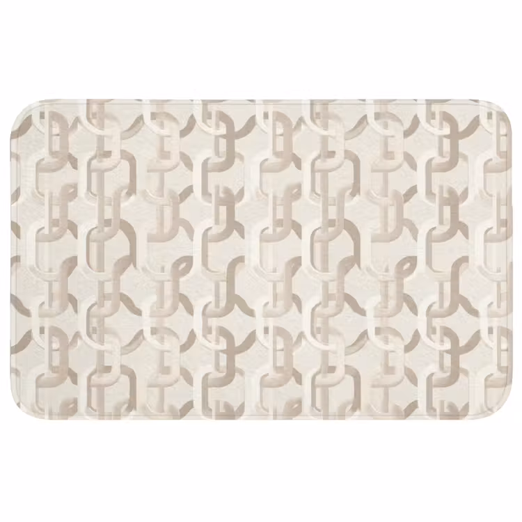 Motief - Abstract - Beige Badmat middel 997 -3d