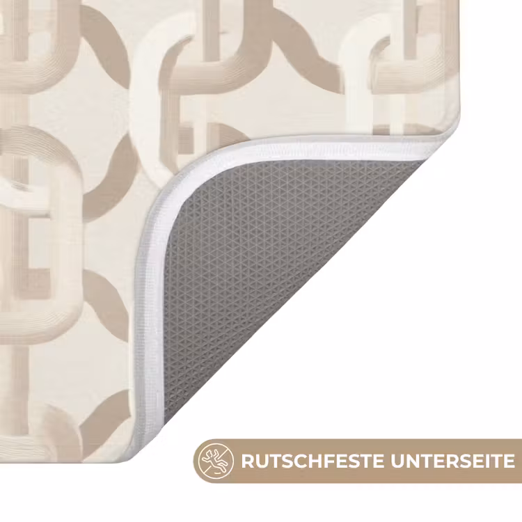 Motief - Abstract - Beige Badmat middel 997 -USP_AntislipDE
