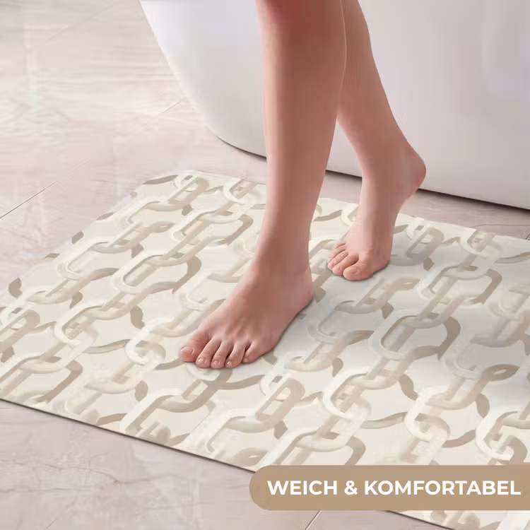 Motief - Abstract - Beige Badmat middel 997 -USP_ZachtDE
