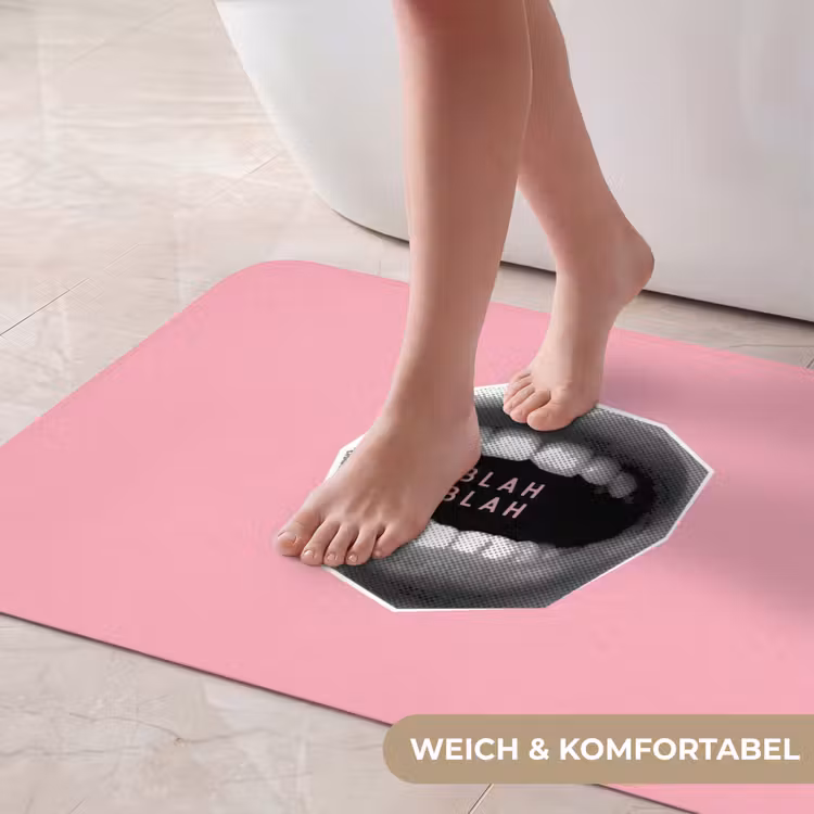 Mond - BLAH BLAH - Roze Badmat middel -USP_ZachtDE