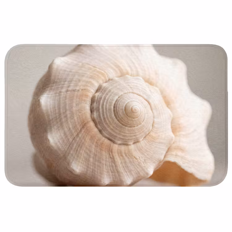 Schelp - Detail - Beige Badmat middel -3d