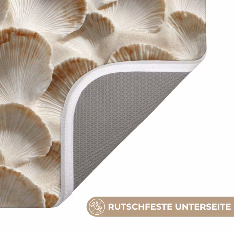Schelpen - Waaiervorm - Wit Badmat middel 997 -USP_AntislipDE
